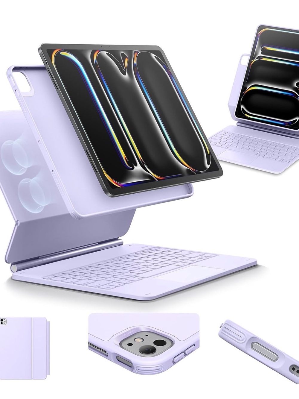 ESR for iPad Pro 13 Inch Case with Keyboard M5/M4,Multi-Mode Magnetic Stand